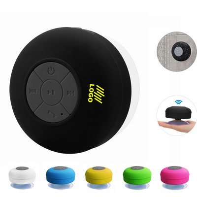 Waterproof Shower Wireless Speaker W/ Suction Cup