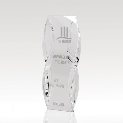 Crystal Award 10.25" Flowing Monolith