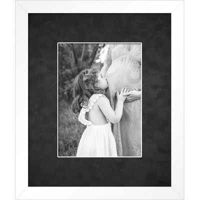 Rimouski (White/Black) - Vibrant 6x8 Photo Frame 11.5x13.5