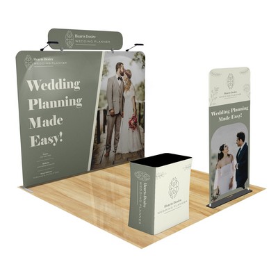 10ft FastZip™ Trade Show Booth - Platinum Package