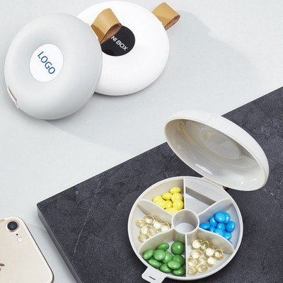 Travel Daily Pill Organizer Box