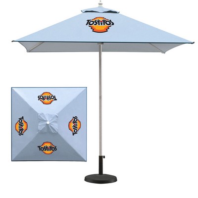 7' Square Commercial Aluminum Market Umbrella (Full Color)