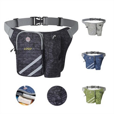 Waterproof Sports Waist Bag W/ Bottle Holder