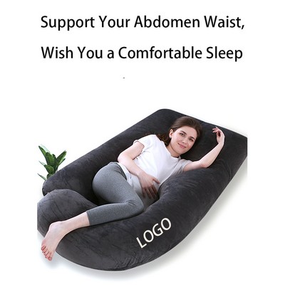 Custom High Density U Shaped Full Body Maternity Pregnancy Pillow MOQ60PCS