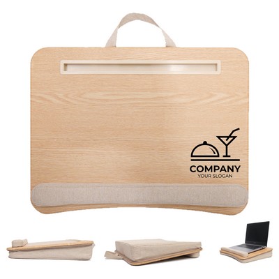 Bed Laptop Tray with Cushion Computer Stand