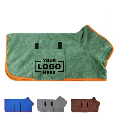 Dog Bathrobe Towel for Drying