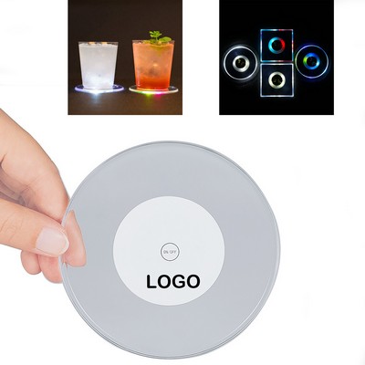 Acrylic Drink Coaster With Led Lights