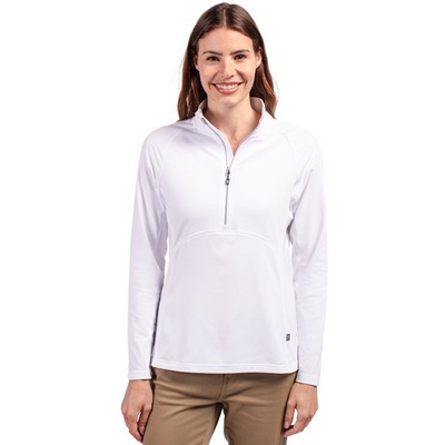 Cutter & Buck Adapt Knit Stretch Women's Half Zip Pullover