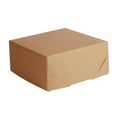Natural Beige 2 Piece Lock Corner Design Gift Box (12" x 12" x 5 1/2")