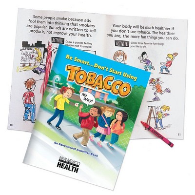 Be Smart Don't Start Using Tobacco Educational Activities Book - Personalized