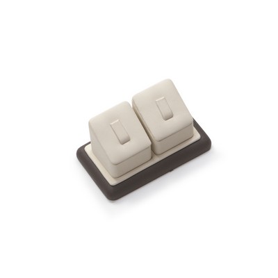 Leatherette 2 Clip Ring Stand
