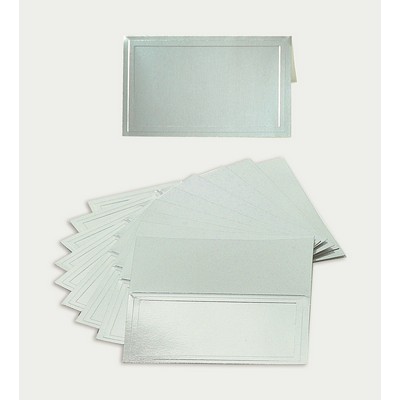 Silver Folding Metallic Foil Gift Card
