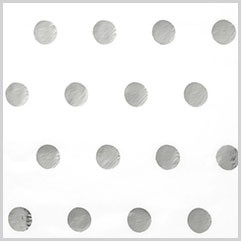 Silver Hot Spots Reflections Satinique Tissue Paper
