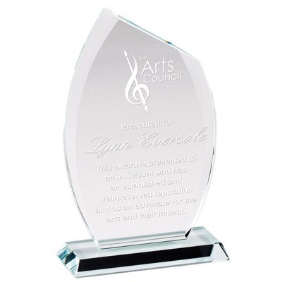6 ¾" Modern Glass Flame Award