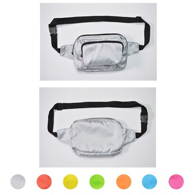 Screen Printed Double Front Pocket Waist Bag 4