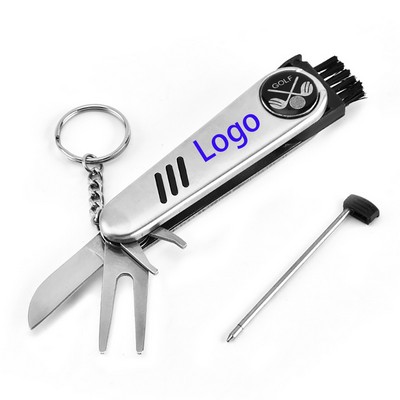 6 in 1 Multifunctional Golf Divot Tool Kit
