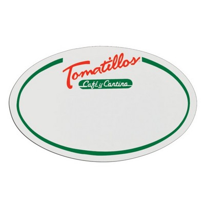 Oval Plastic Badge (3 1/4"x2")