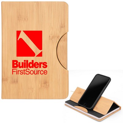 5x7 Maui Faux Bamboo Journal with Phone Holder (Factory Direct: 10-12 Weeks)