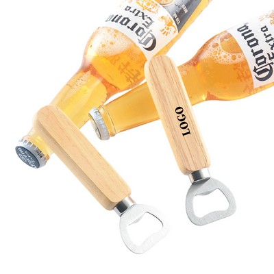 Wooden Handle Bottle Opener
