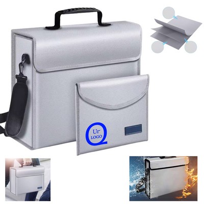 Fire And Water Resistant Glass Fiber Document Storage Bag