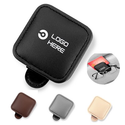 Magnetic Leather Sunglass Holder