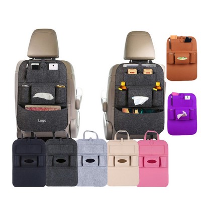 Car Back Seat Travel Felt Storage Bag