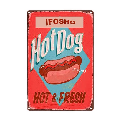 8"x12" Metal Vintage Tin Sign Rectangle Wall Art Retro Poster Home Office Bedroom Living Room Decor