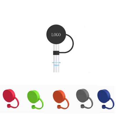 Round Silicone Straw Topper