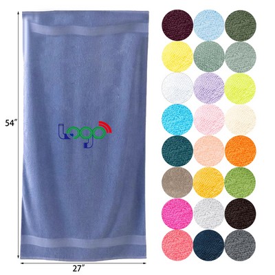 27 x 54 Inches Premium Cotton Bath Towel 100% Pure Cotton Bath Towels