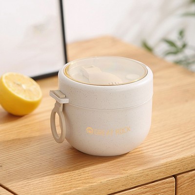 20 oz. Wheat Straw Soup Cup W/ 304 Stainless Steel Interior