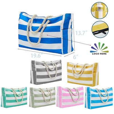 Striped Tote Bag