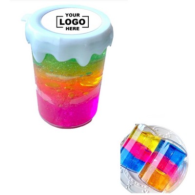 Three - Color Cup - Packed Slime Toy